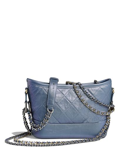 chanel gabrielle iridescent blue|Chanel gabrielle hobo bag.